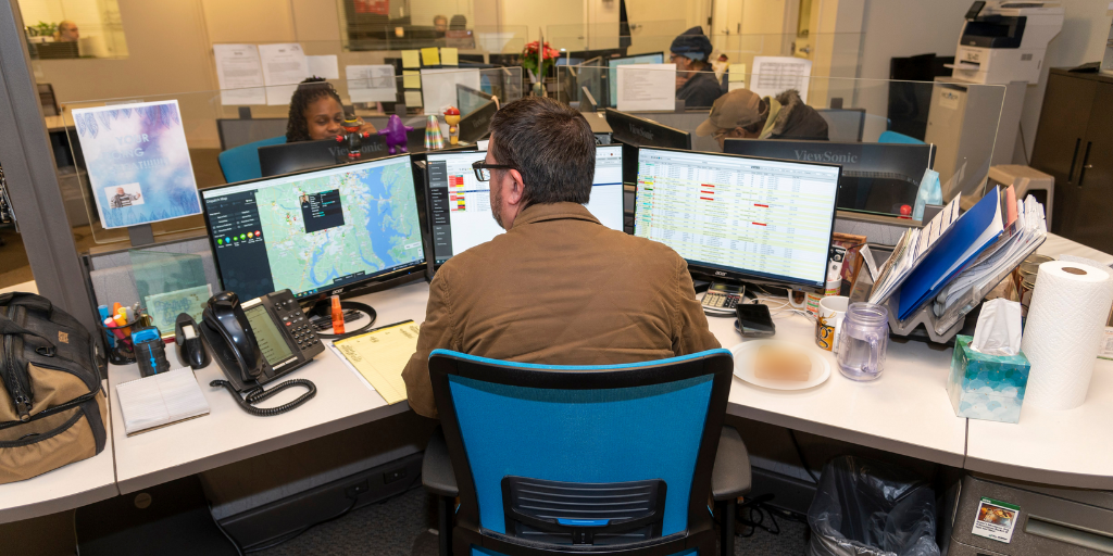 Dispatcher With Three Screens