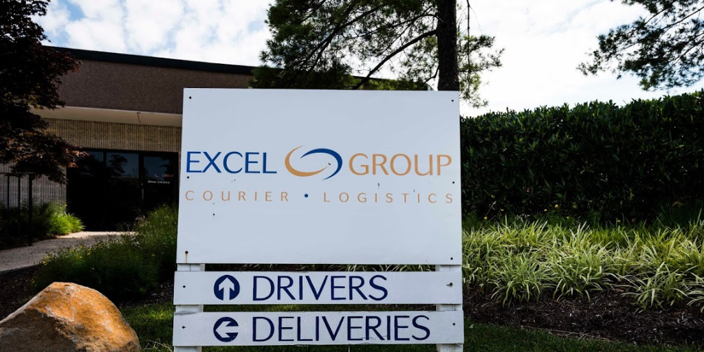 Excel Courier Driver Sign