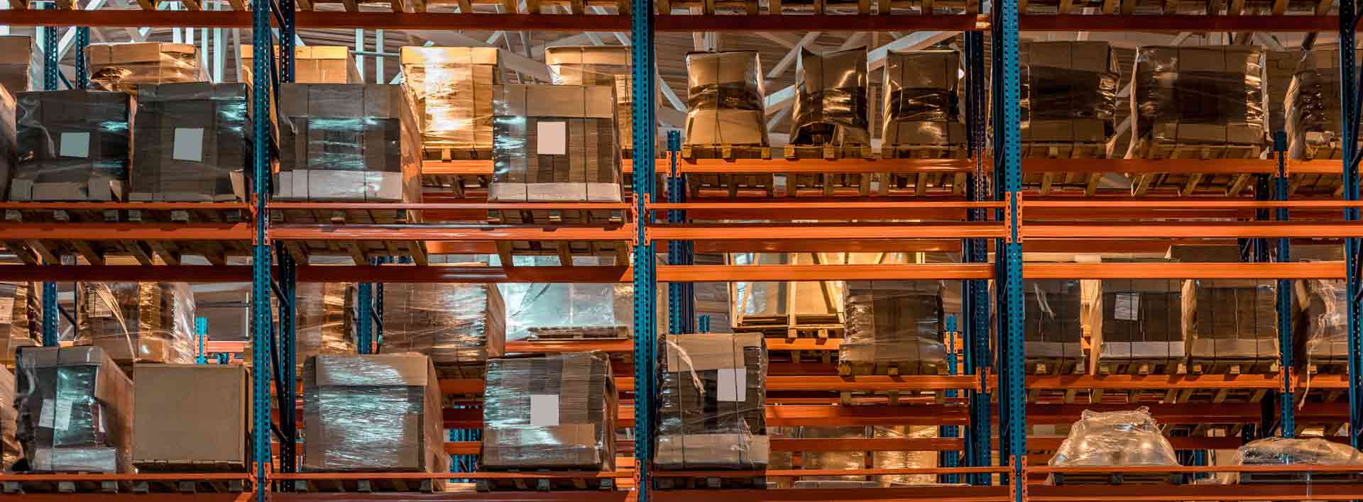 Excel Courier's Racking in the Warehouse