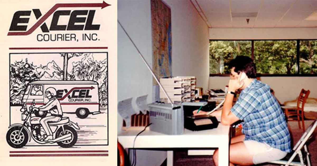 Excel Early Days Chris Marchetti at his desk Excel Early Days Chris Marchetti at his desk