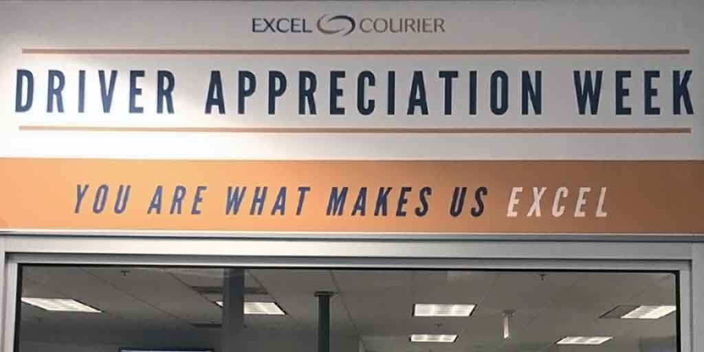 Excel Courier celebrating Driver Appreciation Week