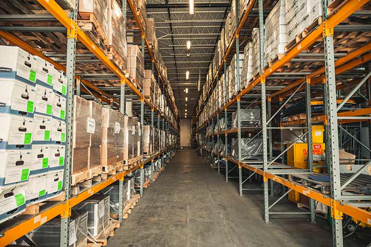 logistics warehouse info card
